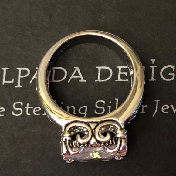 Silpada ‘Uptown’ Cubic Zirconia Sterling Ring R0981 - Picture 6 of 12